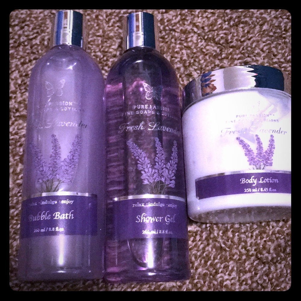 French Lavender bath set